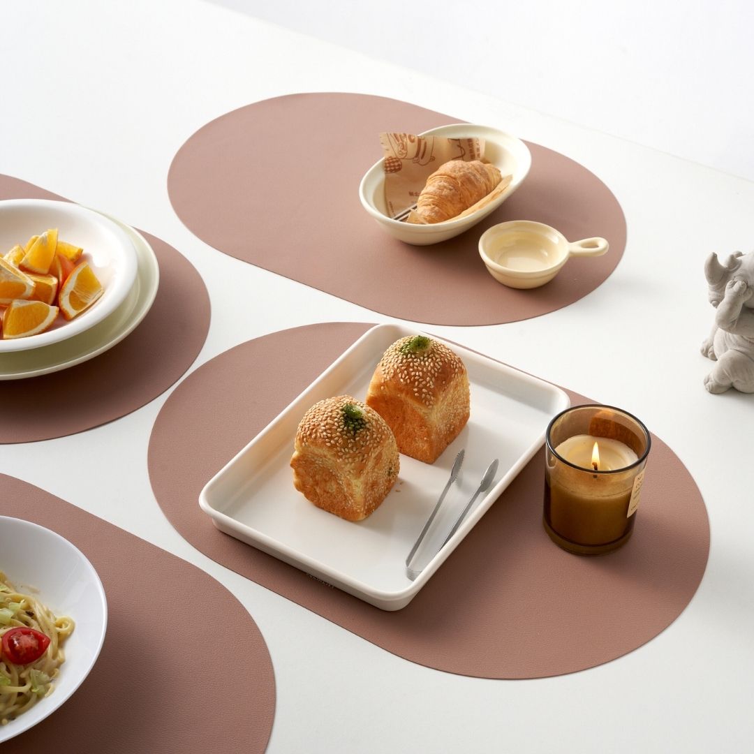 Large Silicone Placemat - Pale Terracotta